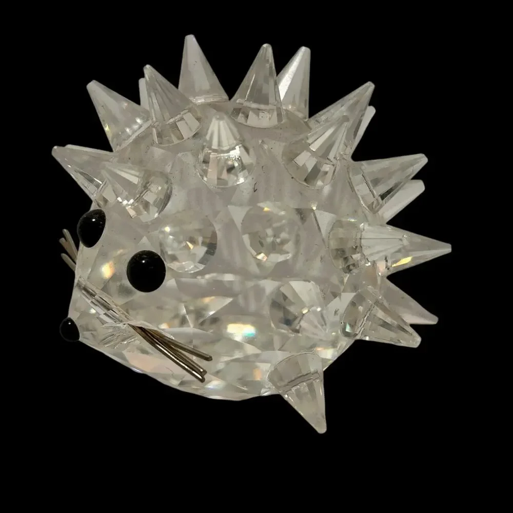 Retired Swarovski Crystal Medium Hedgehog Rare